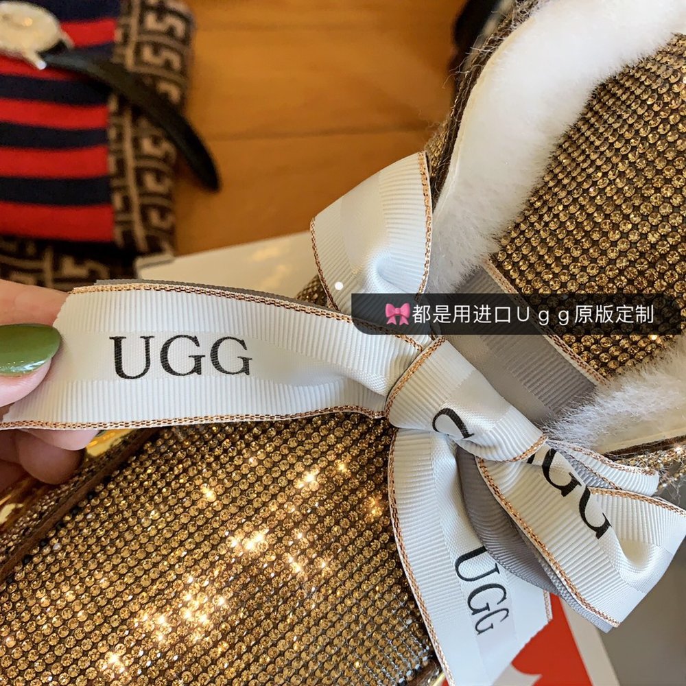 털실 리본 투웨이 업그레이드 풀 크리스탈 UGG 스노우 001-286408