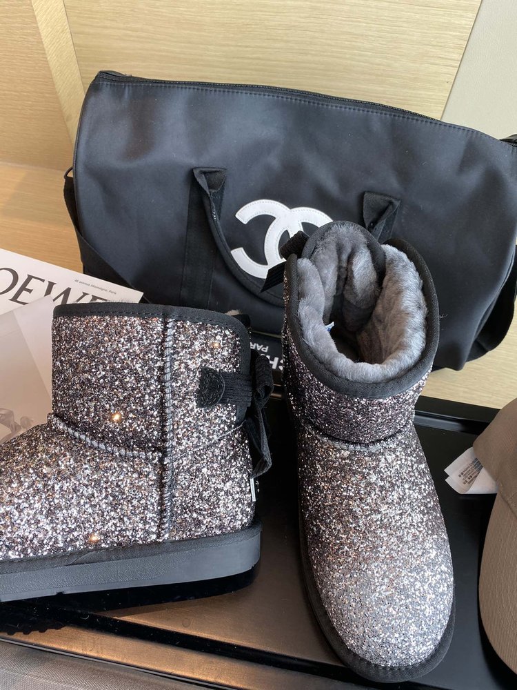 UGG 최고 버전 양모 가죽 일체형 여성 신발 001-286428