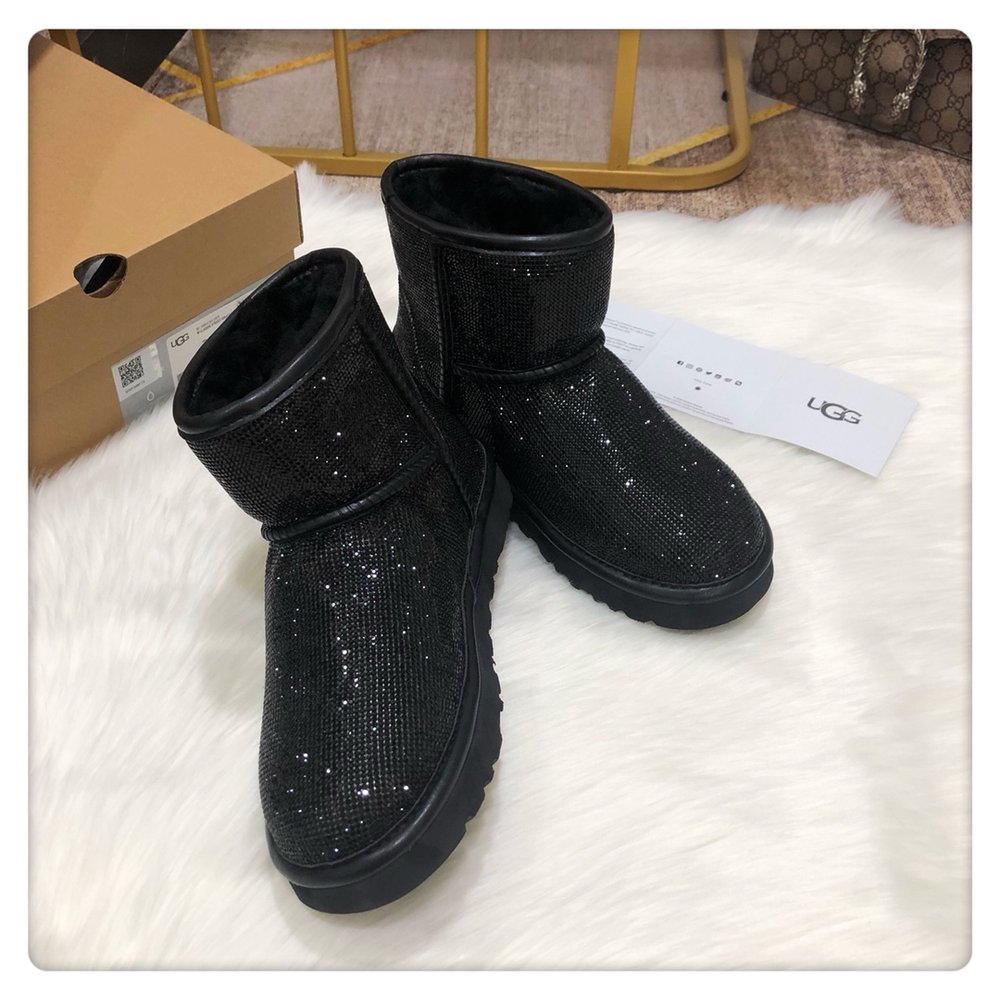 UGG 풀 다이아몬드 로우 부츠 001-286438
