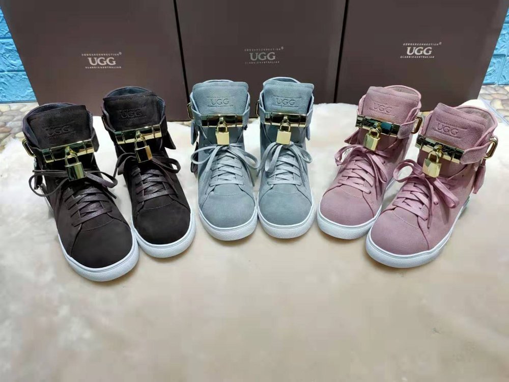 ozwear UGG 프리미엄 소가죽 내부 양털 부츠 001-286475