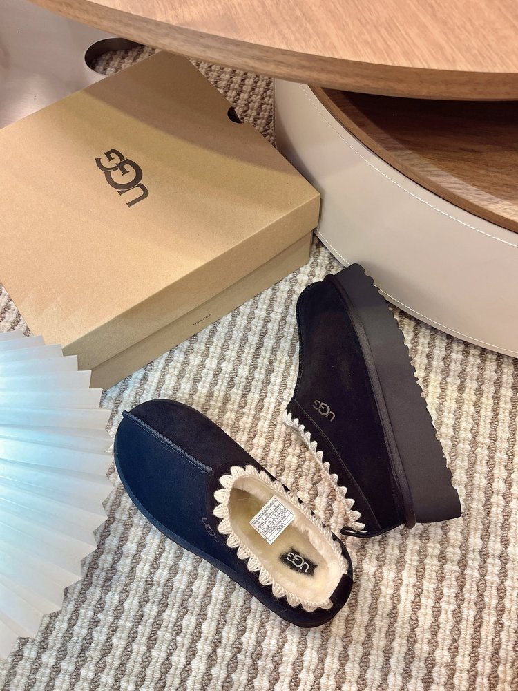 UGG Tazz 두꺼운 밑창 울 슬리퍼 001-286489