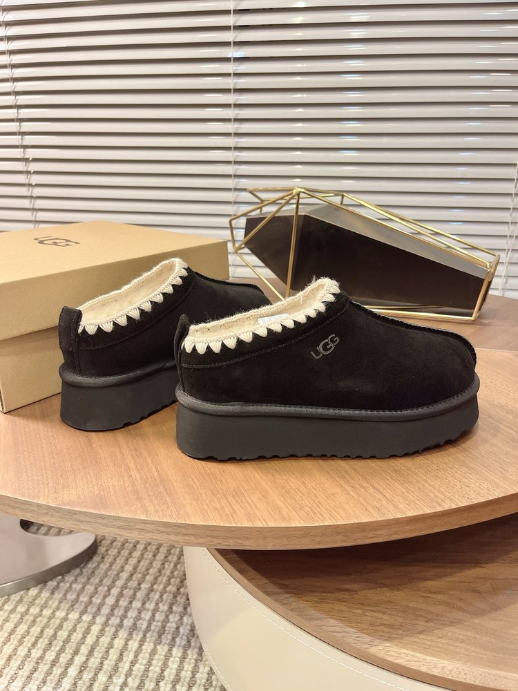 UGG Tazz 두꺼운 밑창 울 슬리퍼 001-286489