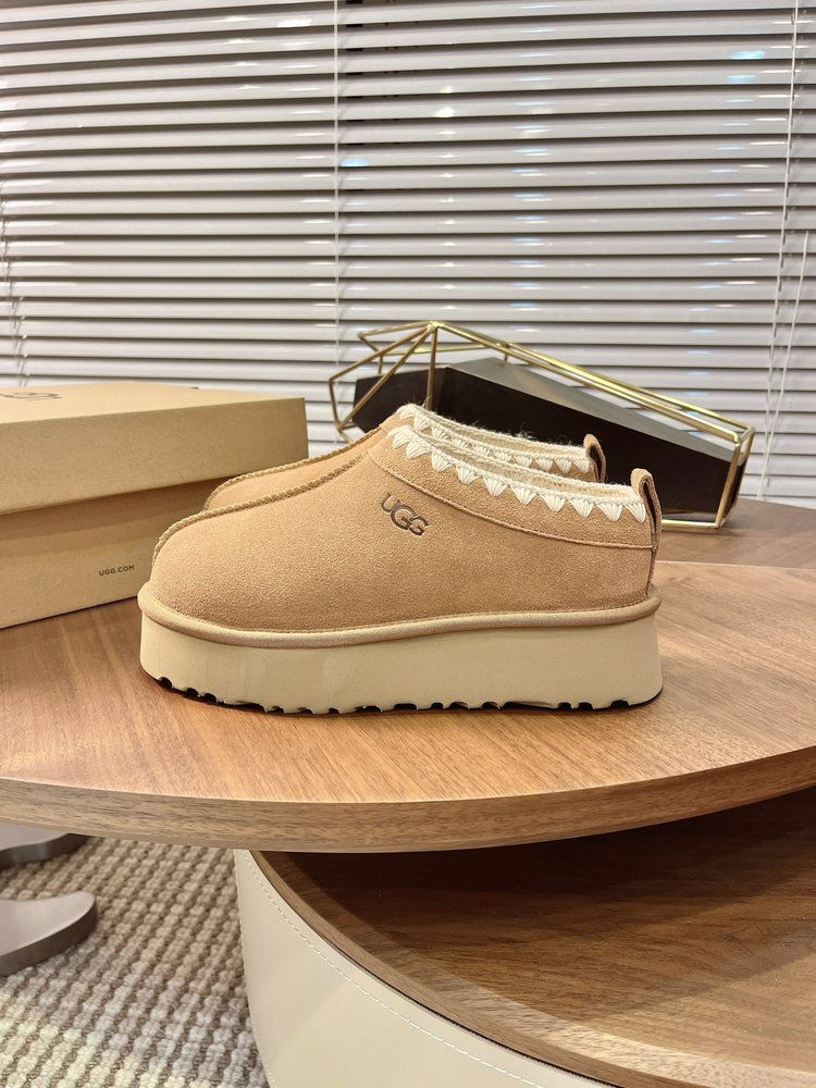 UGG Tazz 두꺼운 밑창 울 털 슬리퍼 001-286490