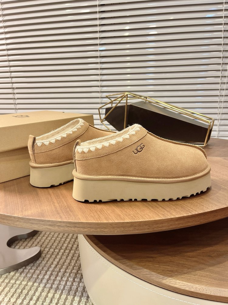 UGG Tazz 두꺼운 밑창 울 털 슬리퍼 001-286490