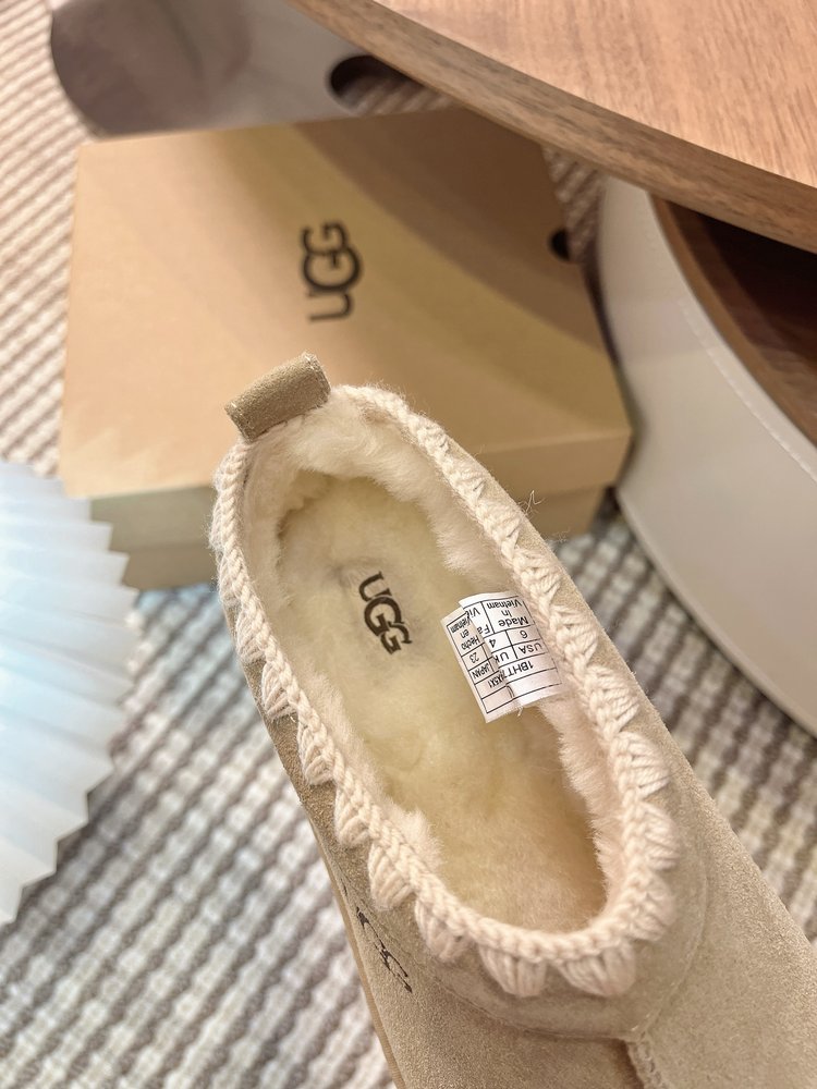UGG Tazz 오지직 두꺼운 밑창 양모 슬리퍼 001-286491