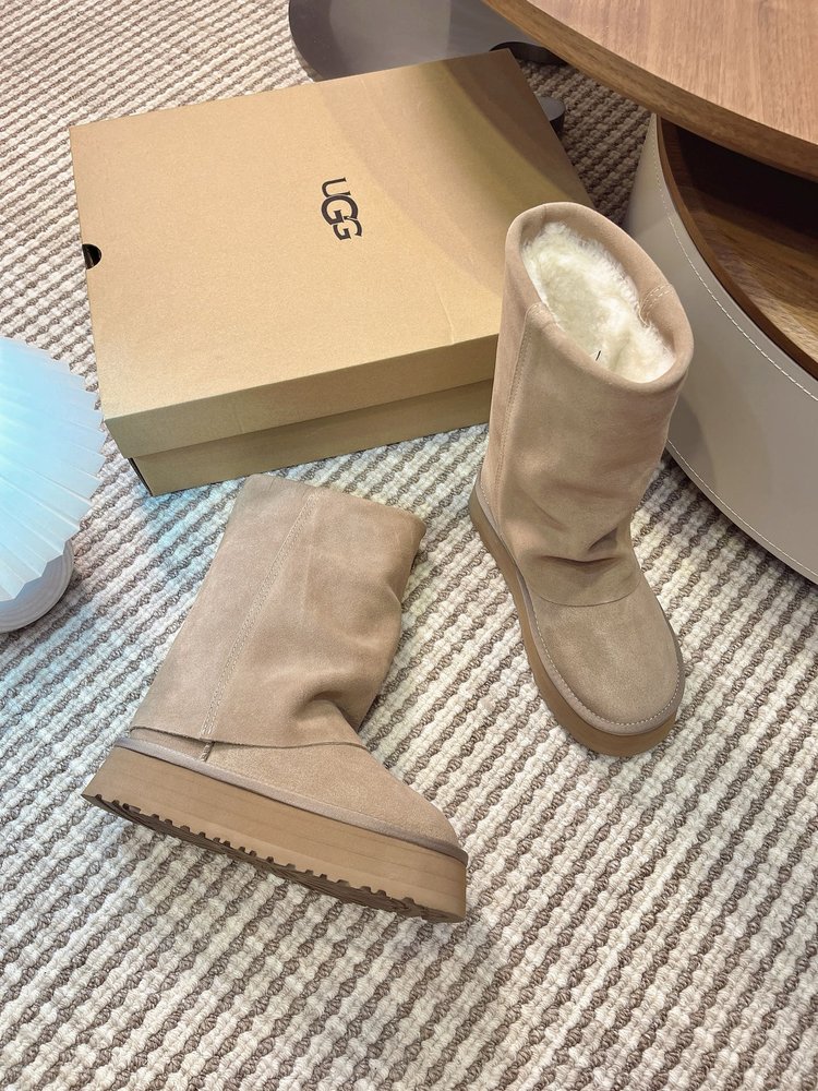 UGG 닝이줘 동일 디자인 두꺼운 밑창 스노우 부츠 001-286494