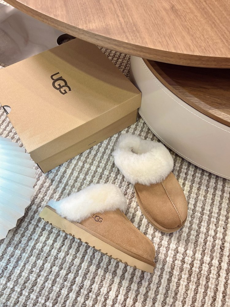 UGG 가을 얇은 바닥 털 슬리퍼 001-286512
