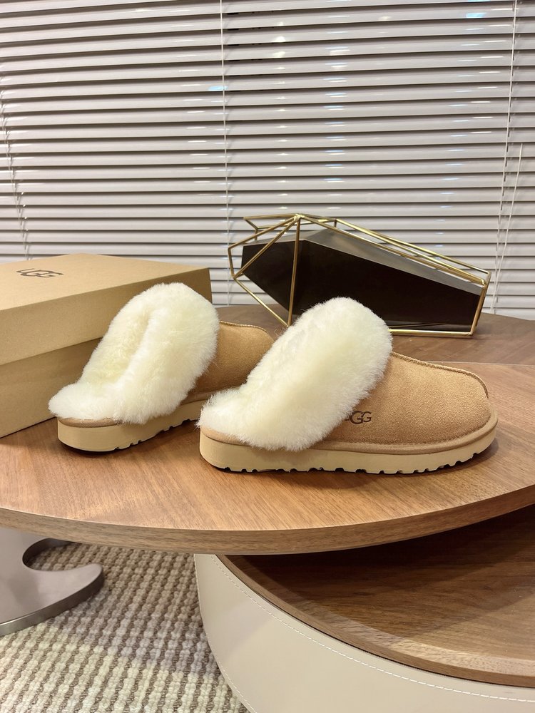 UGG 가을 얇은 바닥 털 슬리퍼 001-286512