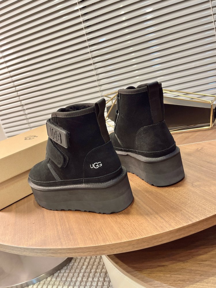 UGG 두꺼운 밑창 더블 매직테이프 스노우 부츠 001-286521
