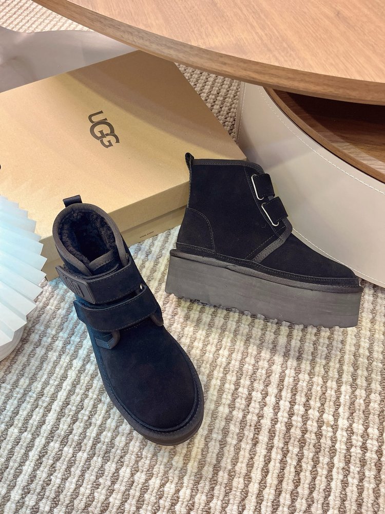 UGG 두꺼운 밑창 더블 매직테이프 스노우 부츠 001-286521