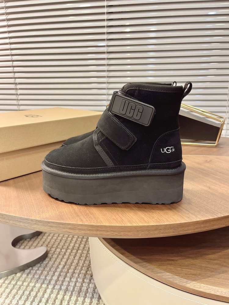 UGG 두꺼운 밑창 더블 매직테이프 스노우 부츠 001-286521
