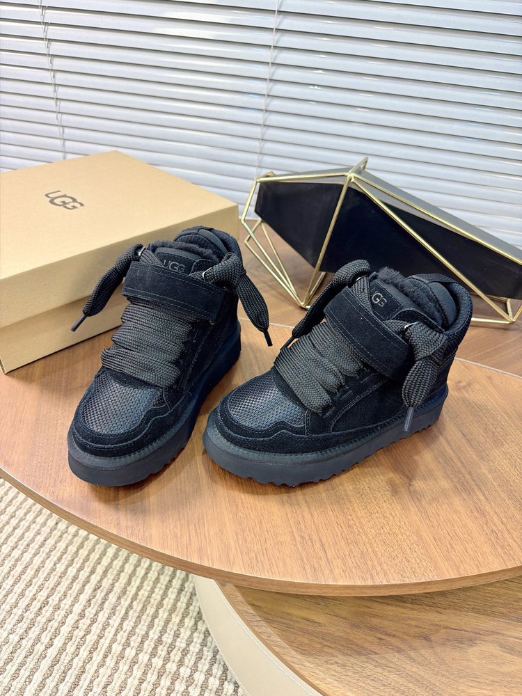Ugg 메르 굽 하이탑 울 캐주얼 신발 001-286538