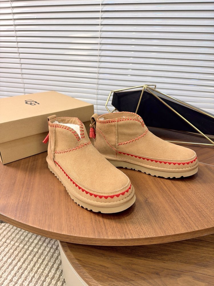 UGG 자수 민속풍 프린지 스노우부츠 001-286542