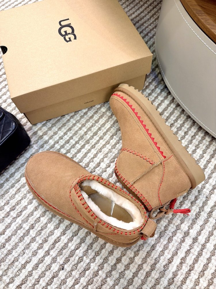 UGG 자수 민속풍 프린지 스노우부츠 001-286542