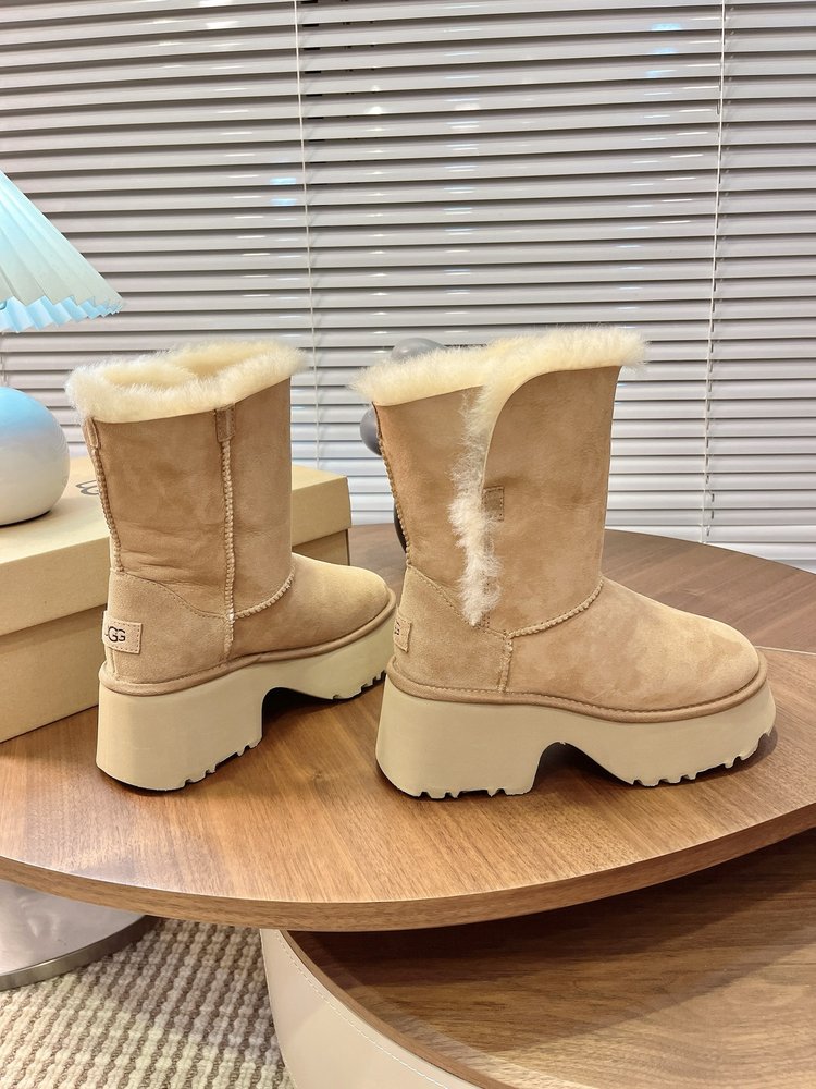 UGG 털 슬리퍼 힐 부츠 001-286548