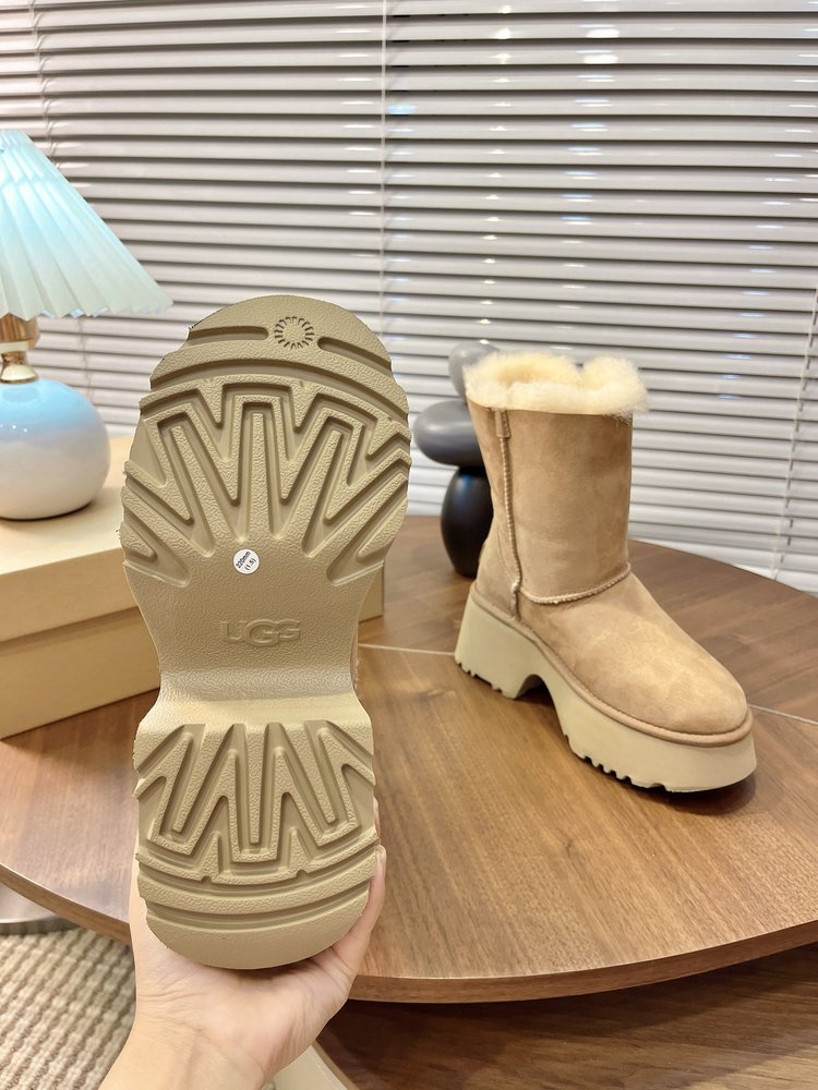 UGG 털 슬리퍼 힐 부츠 001-286548