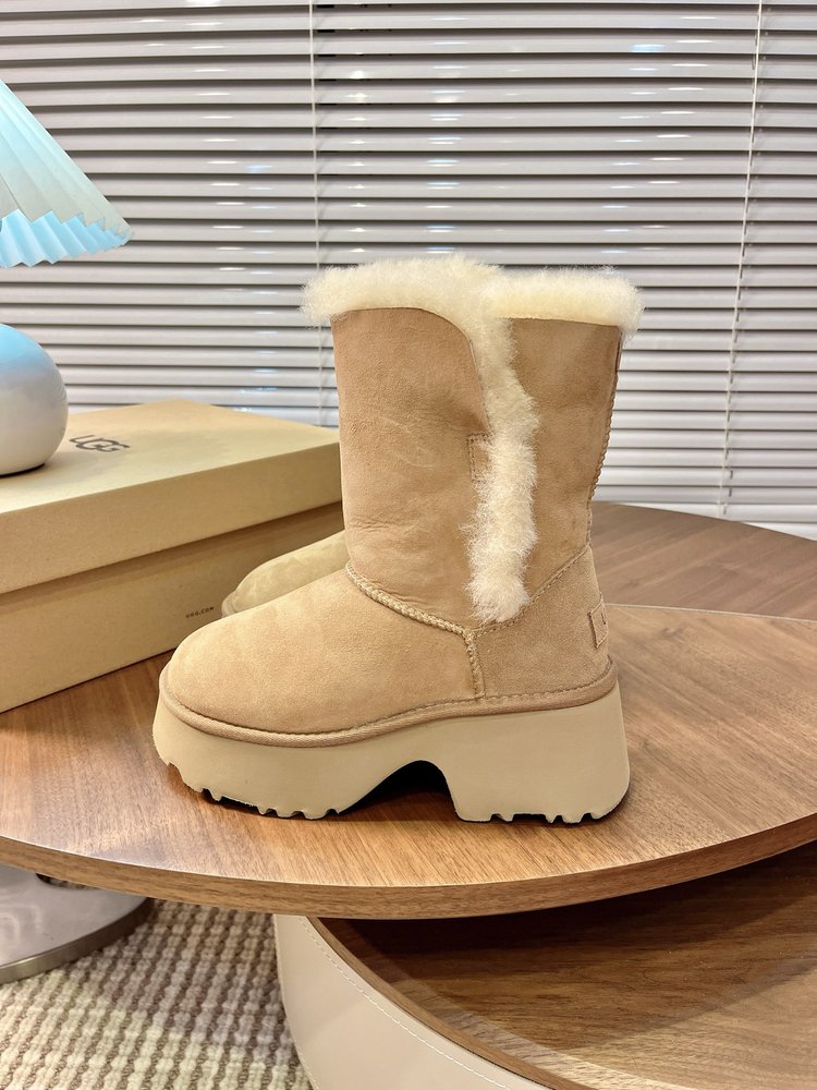 UGG 털 슬리퍼 힐 부츠 001-286548
