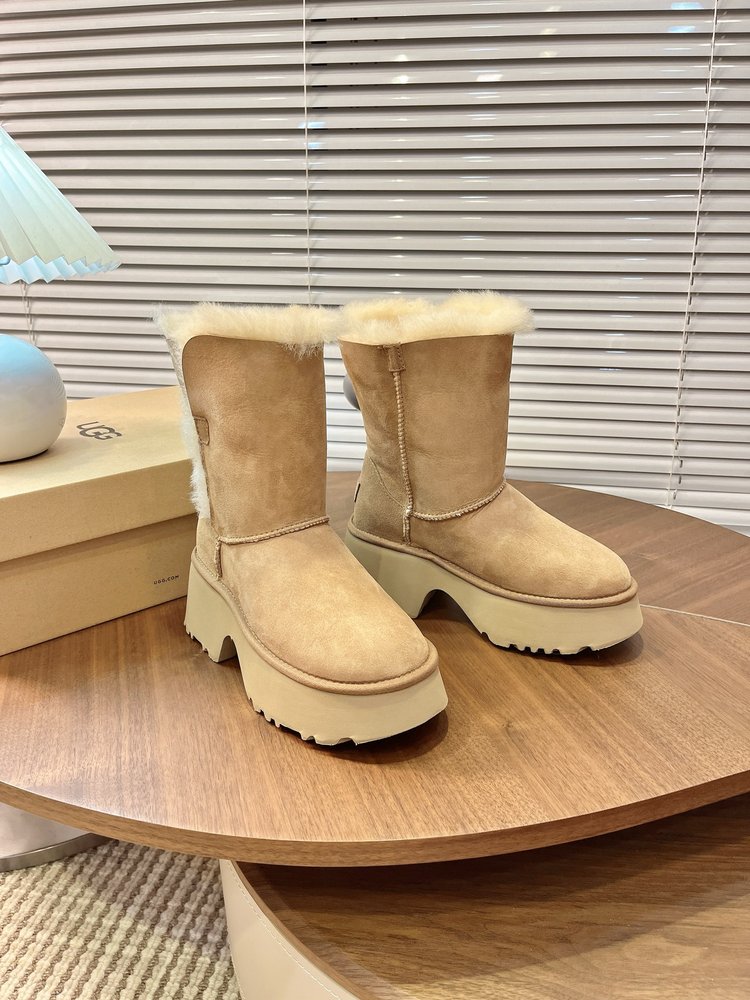 UGG 털 슬리퍼 힐 부츠 001-286548