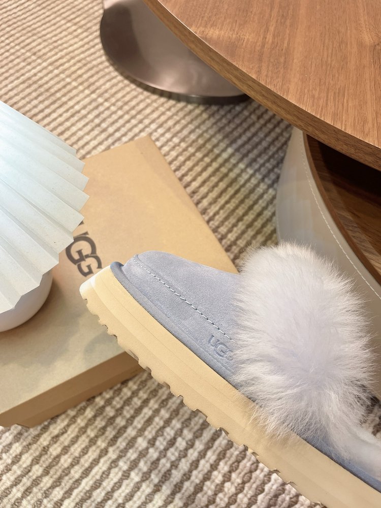 UGG 티츠쿠트 여성 레저 퍼 슬리퍼 001-286550