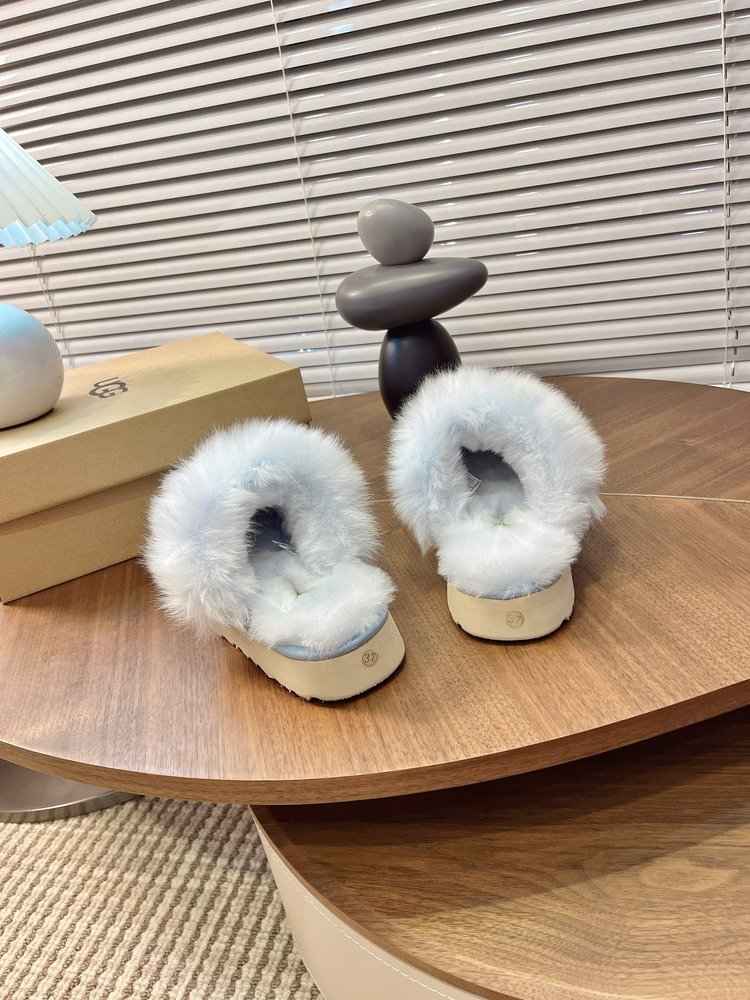 UGG 티츠쿠트 여성 레저 퍼 슬리퍼 001-286550