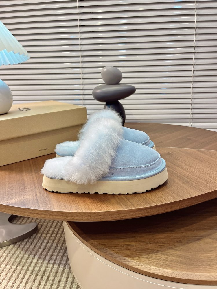 UGG 티츠쿠트 여성 레저 퍼 슬리퍼 001-286550