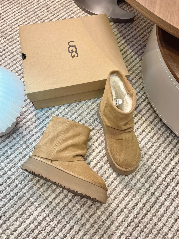 UGG 닝이줘 동상 두꺼운 바닥 스노우부츠 001-286569