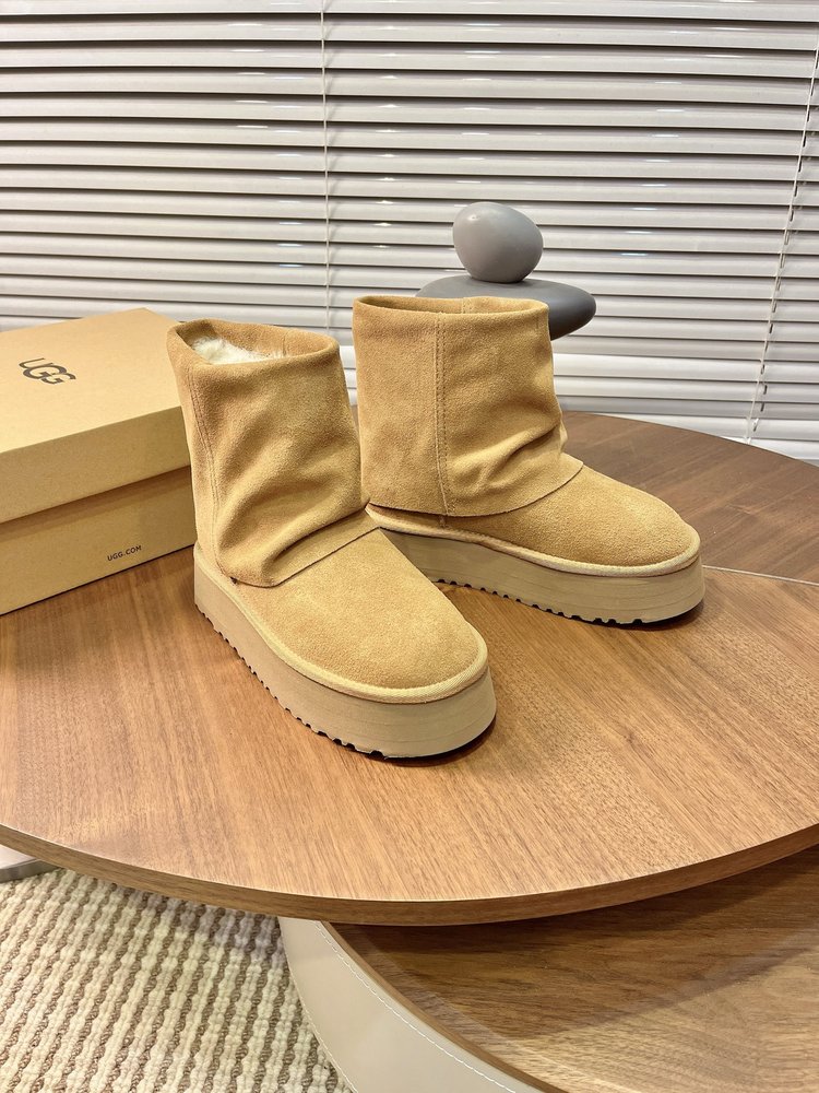 UGG 닝이줘 동상 두꺼운 바닥 스노우부츠 001-286569