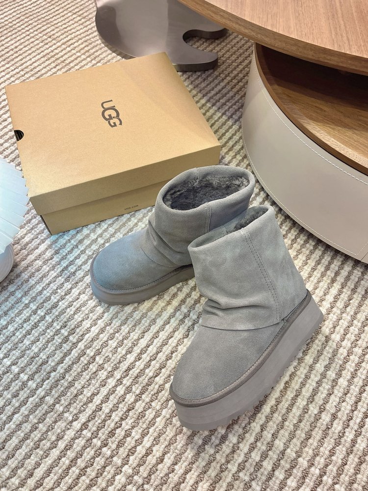 닝이줘 동일 UGG 두꺼운 밑창 스노우 부츠 001-286572