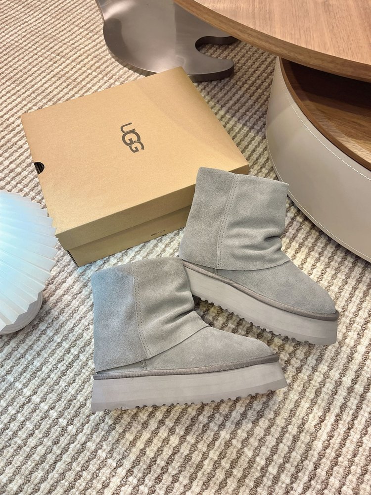 닝이줘 동일 UGG 두꺼운 밑창 스노우 부츠 001-286572