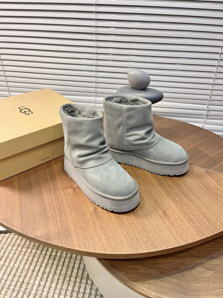 닝이줘 동일 UGG 두꺼운 밑창 스노우 부츠 001-286572