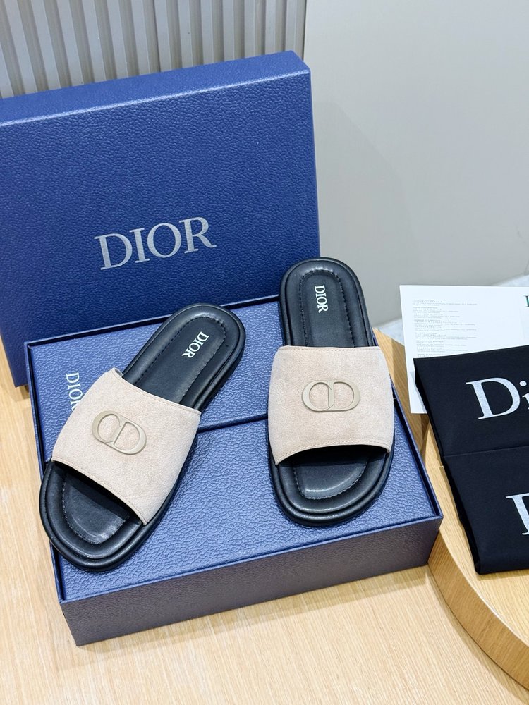 디올 Alias 남성 송아지가죽 슬리퍼 001-286652