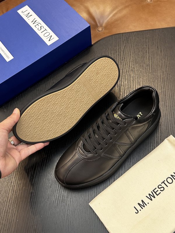 J.M. Weston 클래식 남성 레이스업 운동화 001-286745