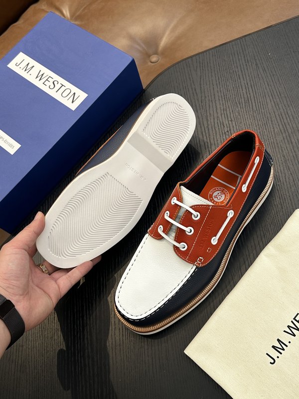 J.M.Weston 클래식 남성 레이스업 운동화 001-286752