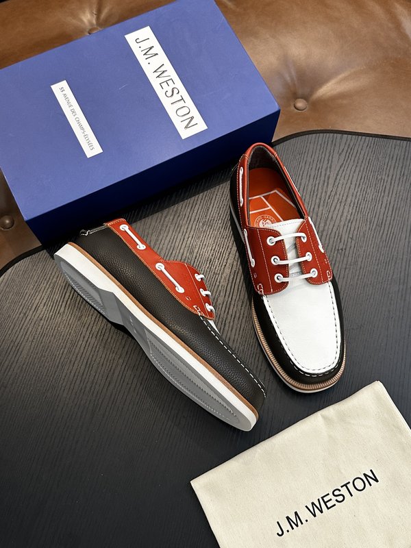 J.M.Weston 클래식 레이스업 스니커즈 001-286753