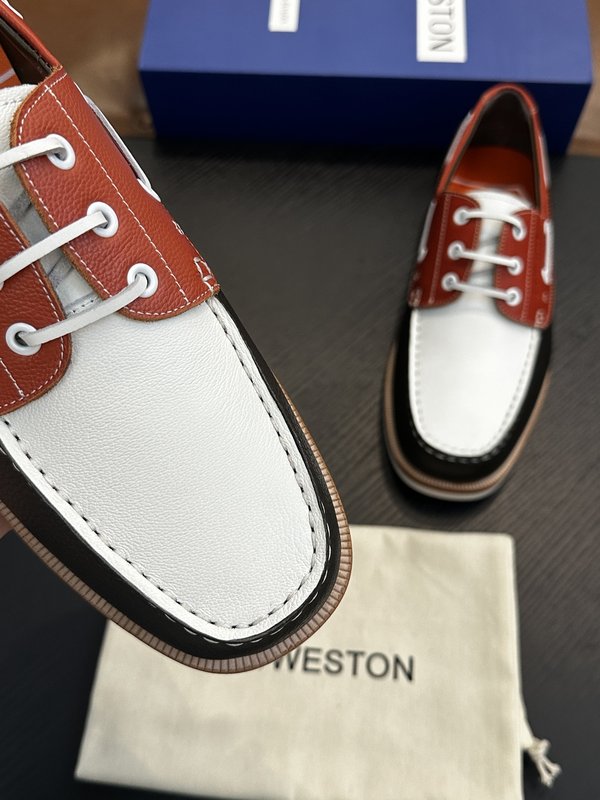 J.M.Weston 클래식 레이스업 스니커즈 001-286753