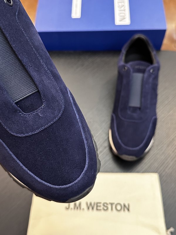 J.M.Weston 남성 레이스업 캐주얼 러닝화 001-286756