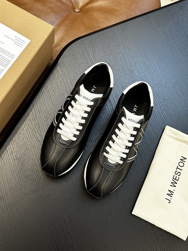 J.M.Weston 클래식 레이스업 캐주얼 스니커즈 001-286771