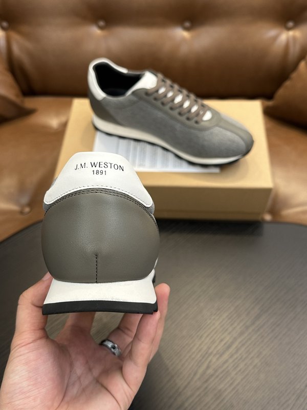 J.M. Weston 남성 레이스업 캐주얼 스니커즈 001-286785