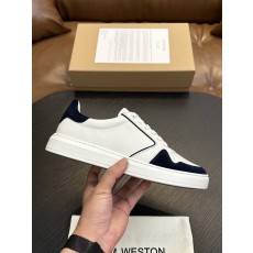 J.M. Weston 남성 클래식 레이스업 스니커즈 001-286823
