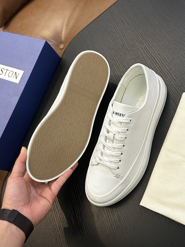 J.M.Weston 남성용 클래식 레이스업 스니커즈 001-286842
