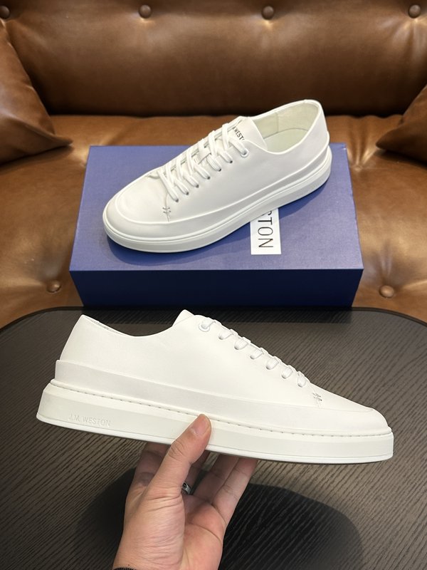 J.M.Weston 남성용 클래식 레이스업 스니커즈 001-286842