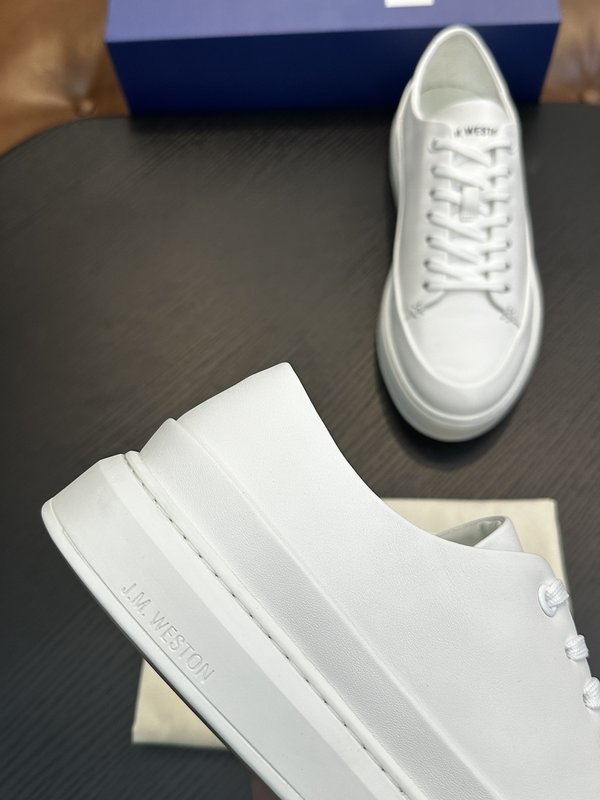 J.M.Weston 남성용 클래식 레이스업 스니커즈 001-286842