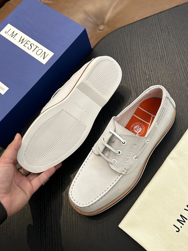 J.M. Weston 남성 레이스업 캐주얼 슈즈 001-286878