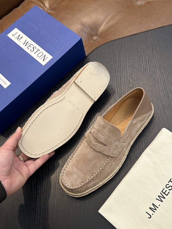 J.M. Weston 클래식 남성 레이스업 캐주얼 스니 001-286884