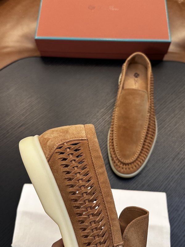 LORO PIAN* 방수 가죽 모카신 001-286905