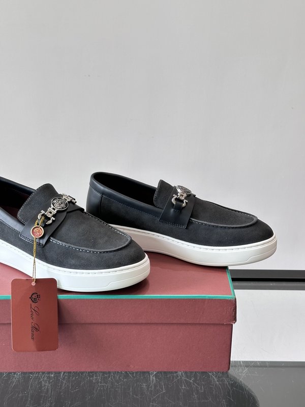LP Loro Piana 스웨이드 로퍼 001-286908