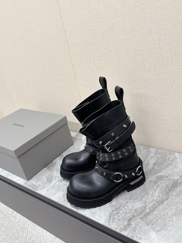 발렌시아가 독액 Venom 하이탑 부츠 001-286936