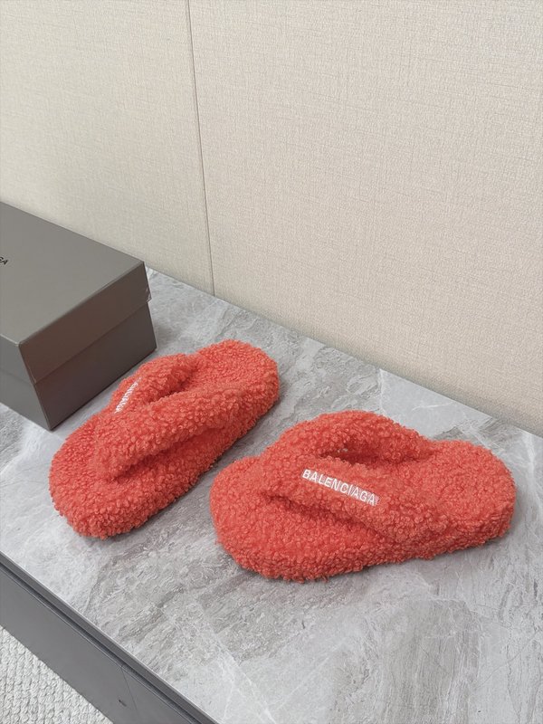 발렌시아가 커플 테디 퍼플립플롭 001-286947