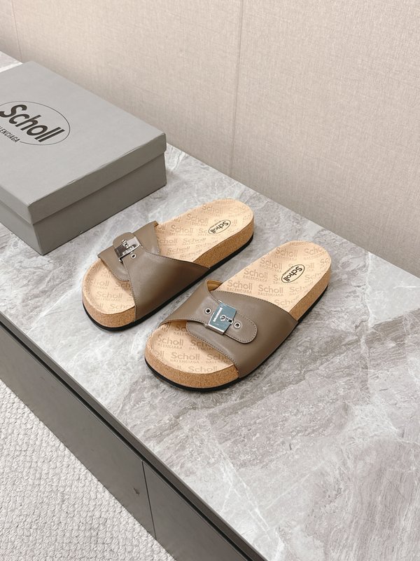 발렌시아가 X Scholl 콜라보 코르크 밑창 버켄 슬 001-286965