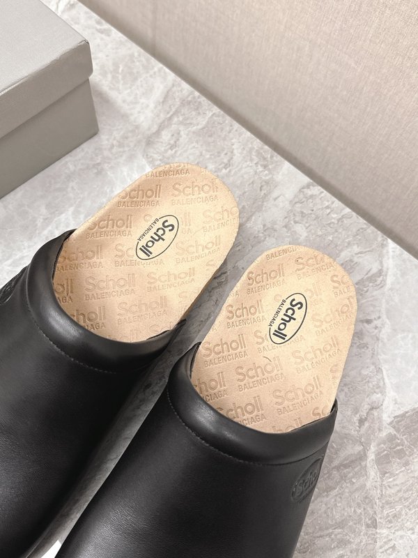 발렌시아가 X Scholl 콜라보 코르크 밑창 슬리퍼 001-286967
